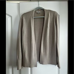 Camel/tan color Ann Taylor Loft Outlet cardigan size M
